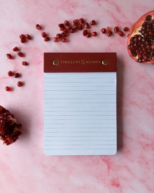 Pomegranate Red Notepad