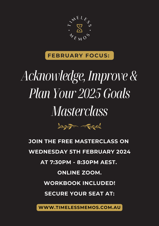 February Focus: Acknowledge, Improve & Plan Your 2025 Goals Masterclass