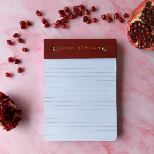 Pomegranate Red Notepad